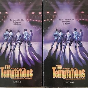 The Temptations Story-Vintage 1998 VCR  Set - Purple Stage Art
